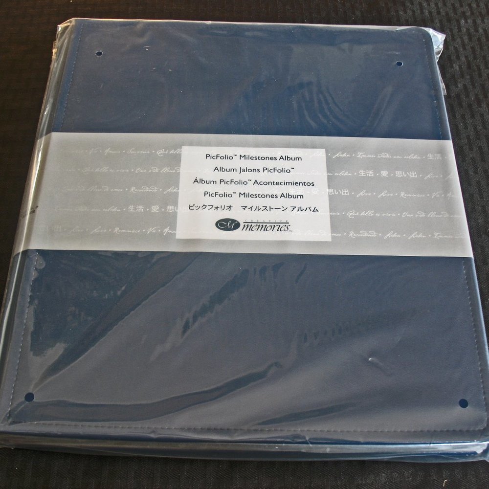 Creative Memories Dark Blue PicFolio Milestones